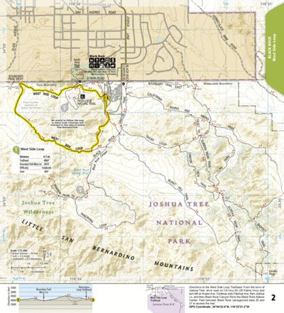 National Geographic 1717 Joshua Tree Day HIkes (map 02) digital map