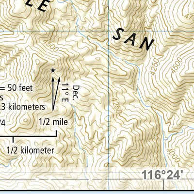 National Geographic 1717 Joshua Tree Day HIkes (map 02) digital map