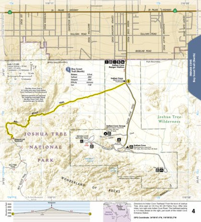 National Geographic 1717 Joshua Tree Day HIkes (map 04) digital map