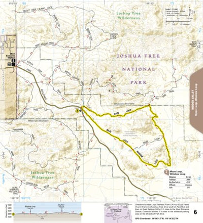 National Geographic 1717 Joshua Tree Day HIkes (map 06) digital map