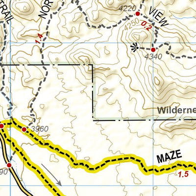 National Geographic 1717 Joshua Tree Day HIkes (map 06) digital map