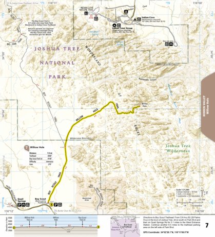 National Geographic 1717 Joshua Tree Day HIkes (map 07) digital map