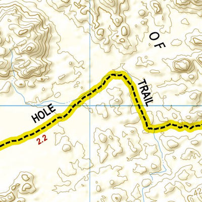 National Geographic 1717 Joshua Tree Day HIkes (map 07) digital map