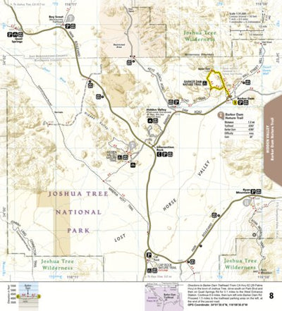 National Geographic 1717 Joshua Tree Day HIkes (map 08) digital map