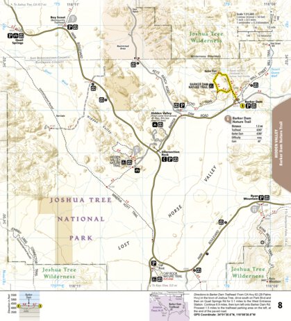 National Geographic 1717 Joshua Tree Day HIkes (map 08) digital map