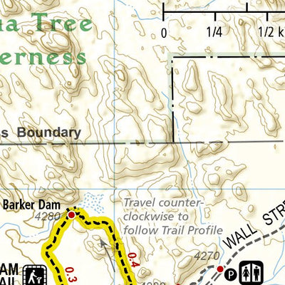 National Geographic 1717 Joshua Tree Day HIkes (map 08) digital map