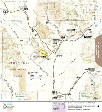 National Geographic 1717 Joshua Tree Day HIkes (map 09) digital map