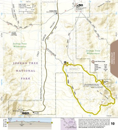 National Geographic 1717 Joshua Tree Day HIkes (map 10) digital map