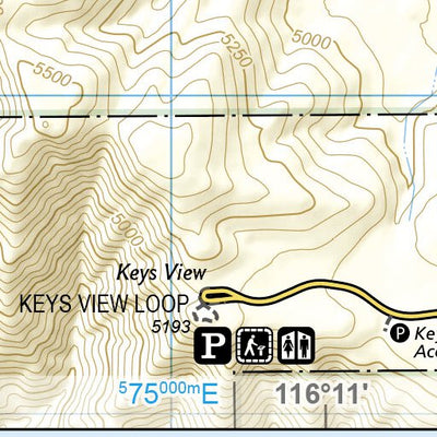 National Geographic 1717 Joshua Tree Day HIkes (map 10) digital map
