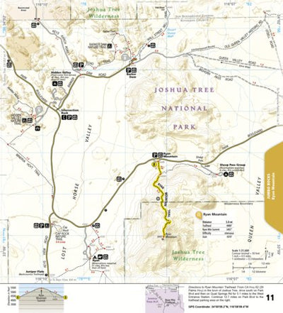 National Geographic 1717 Joshua Tree Day HIkes (map 11) digital map