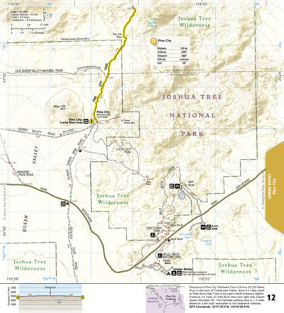National Geographic 1717 Joshua Tree Day HIkes (map 12) digital map