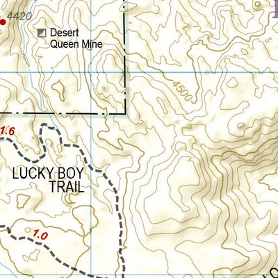 National Geographic 1717 Joshua Tree Day HIkes (map 12) digital map