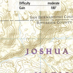 National Geographic 1717 Joshua Tree Day HIkes (map 12) digital map