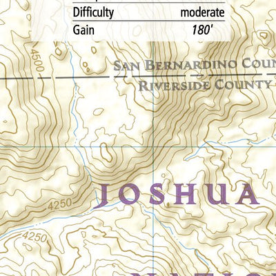 National Geographic 1717 Joshua Tree Day HIkes (map 12) digital map