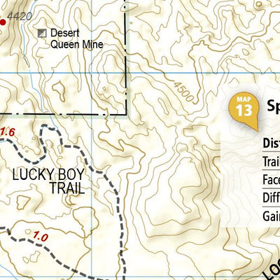 National Geographic 1717 Joshua Tree Day HIkes (map 13) digital map