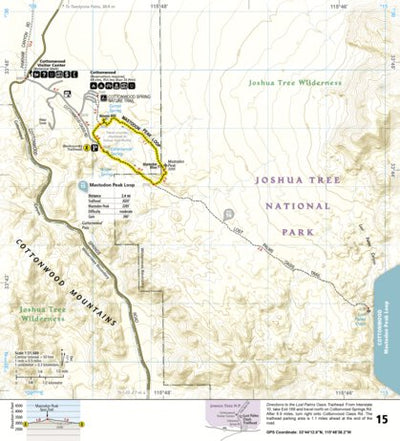 National Geographic 1717 Joshua Tree Day HIkes (map 15) digital map