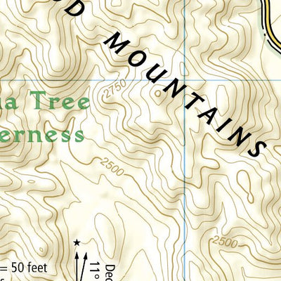 National Geographic 1717 Joshua Tree Day HIkes (map 15) digital map