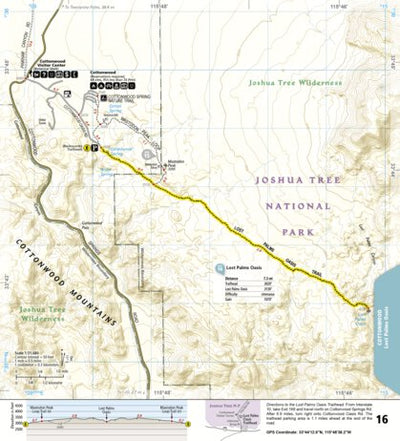 National Geographic 1717 Joshua Tree Day HIkes (map 16) digital map