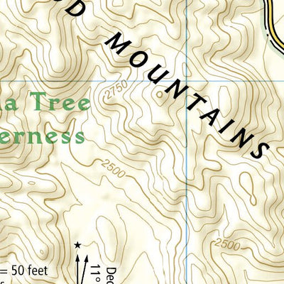 National Geographic 1717 Joshua Tree Day HIkes (map 16) digital map