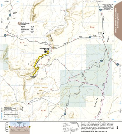 National Geographic 1718 Moab Day Hikes Map 05 digital map