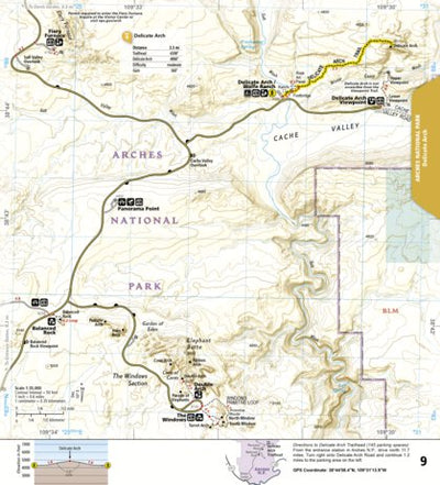 National Geographic 1718 Moab Day Hikes Map 09 digital map