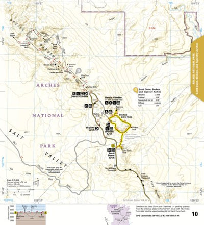 National Geographic 1718 Moab Day Hikes Map 10 digital map