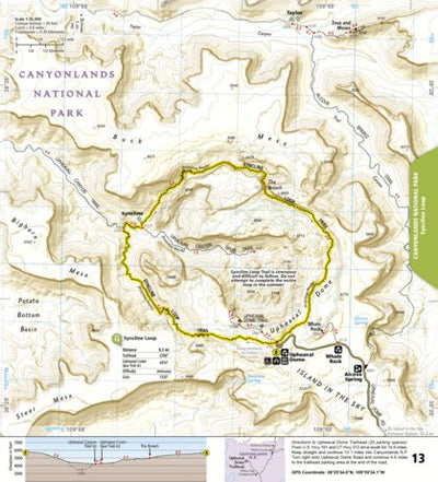 National Geographic 1718 Moab Day Hikes Map 13 digital map