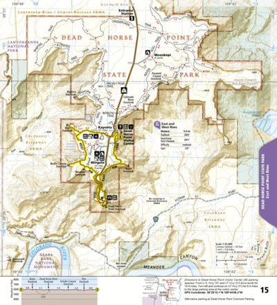 National Geographic 1718 Moab Day Hikes Map 15 digital map