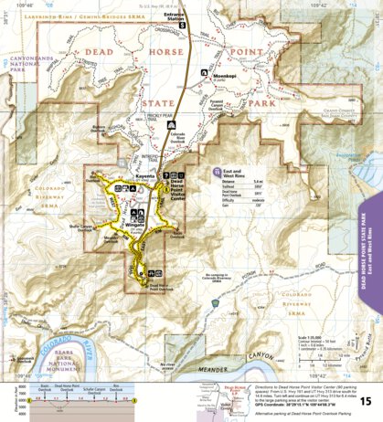 National Geographic 1718 Moab Day Hikes Map 15 digital map