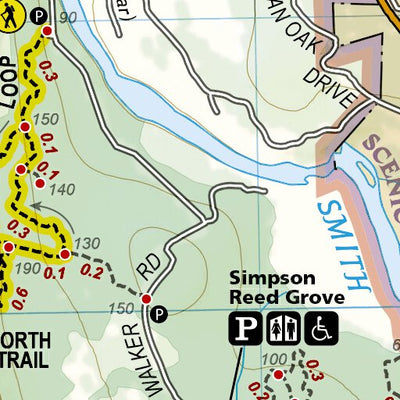 National Geographic 1719 Redwood Day HIkes (map 01) digital map