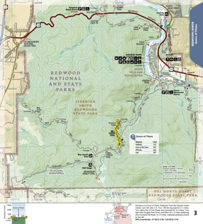 National Geographic 1719 Redwood Day HIkes (map 03) digital map