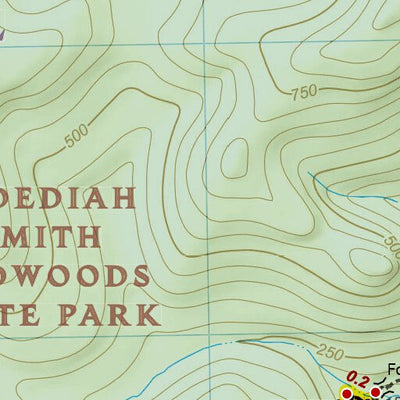 National Geographic 1719 Redwood Day HIkes (map 03) digital map