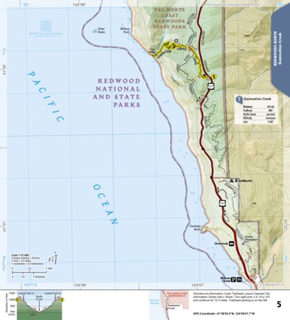 National Geographic 1719 Redwood Day HIkes (map 05) digital map