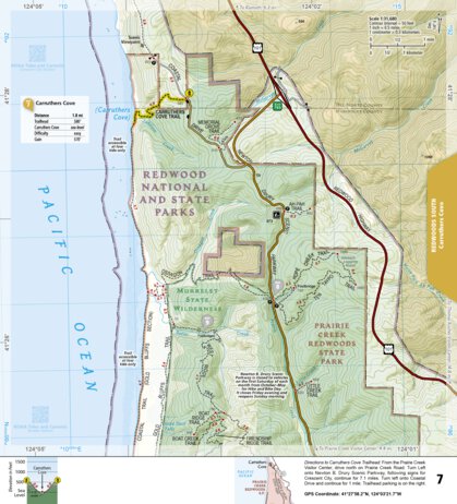 National Geographic 1719 Redwood Day HIkes (map 07) digital map