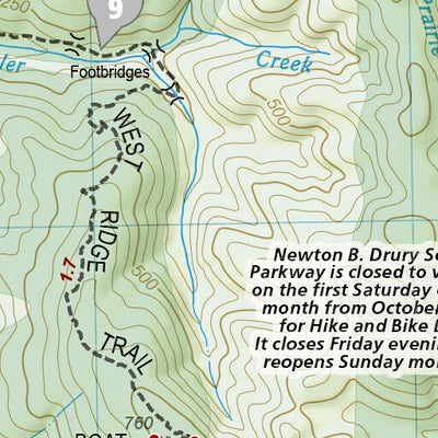 National Geographic 1719 Redwood Day HIkes (map 07) digital map