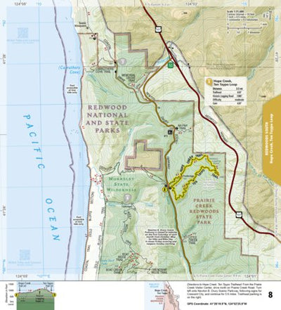 National Geographic 1719 Redwood Day HIkes (map 08) digital map