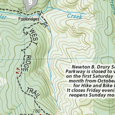 National Geographic 1719 Redwood Day HIkes (map 08) digital map