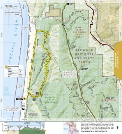National Geographic 1719 Redwood Day HIkes (map 09) digital map