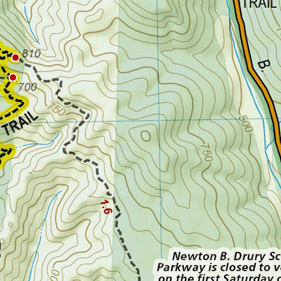 National Geographic 1719 Redwood Day HIkes (map 09) digital map