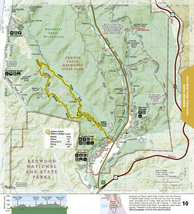 National Geographic 1719 Redwood Day HIkes (map 10) digital map