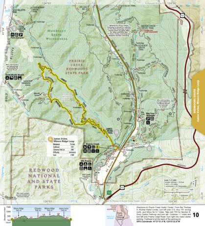 National Geographic 1719 Redwood Day HIkes (map 10) digital map