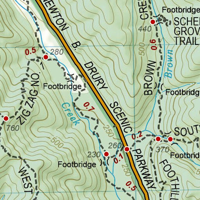 National Geographic 1719 Redwood Day HIkes (map 10) digital map