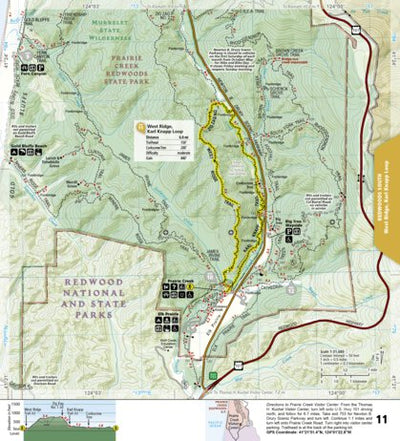 National Geographic 1719 Redwood Day HIkes (map 11) digital map