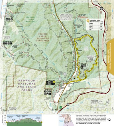 National Geographic 1719 Redwood Day HIkes (map 12) digital map