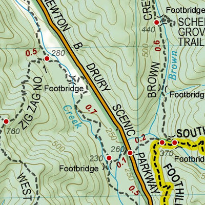 National Geographic 1719 Redwood Day HIkes (map 12) digital map