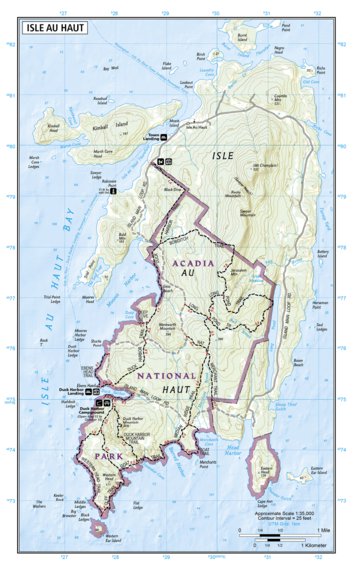 National Geographic 212 Acadia National Park (Isle Au Haut inset) digital map