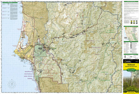 National Geographic 218 Redwood National and State Parks (north side) digital map