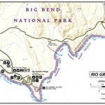 National Geographic 225 Big Bend National Park (Rio Grande Village inset) digital map