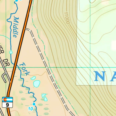 National Geographic 2301 Middle Fork South Platte (map 02) digital map