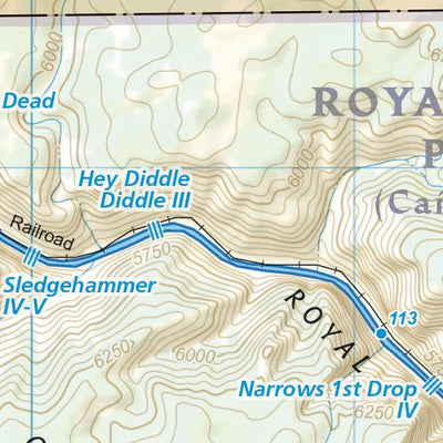 National Geographic 2304 Arkansas River Salida to Canon City (map 13) digital map